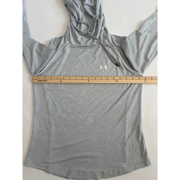UNDER ARMOUR WOMENS LIGHTWEIGHT PULLOVER HOODIE GRAY SIZE SMALL - Picture 10 of 14